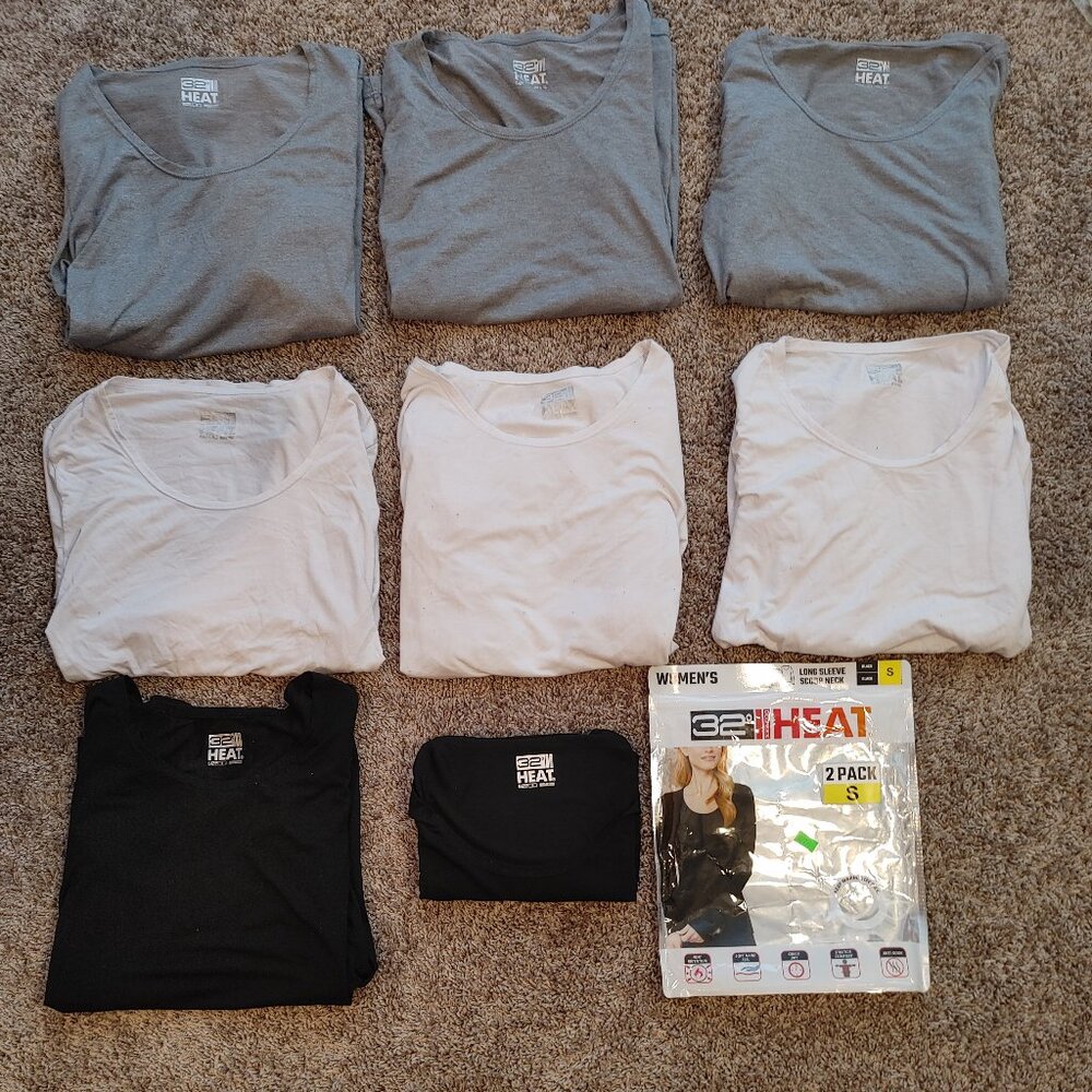 32 DEGREES Heat Long Sleeve Bundle Size S (2 Pack It Has One New In It)